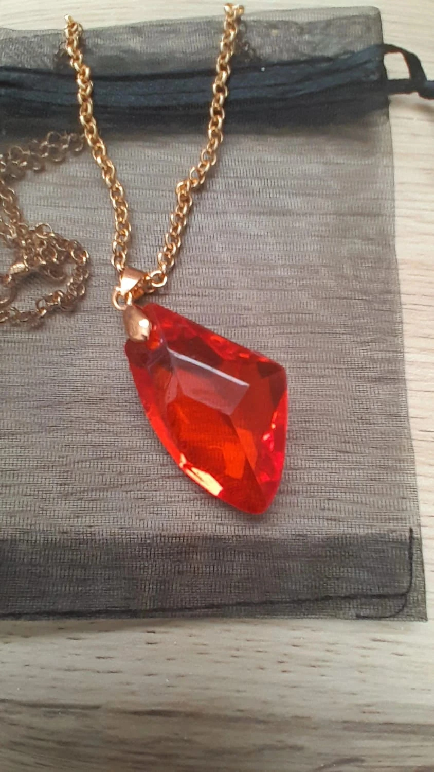 Collier Pierre Philosophale, Harry Potter, doré – photo 2